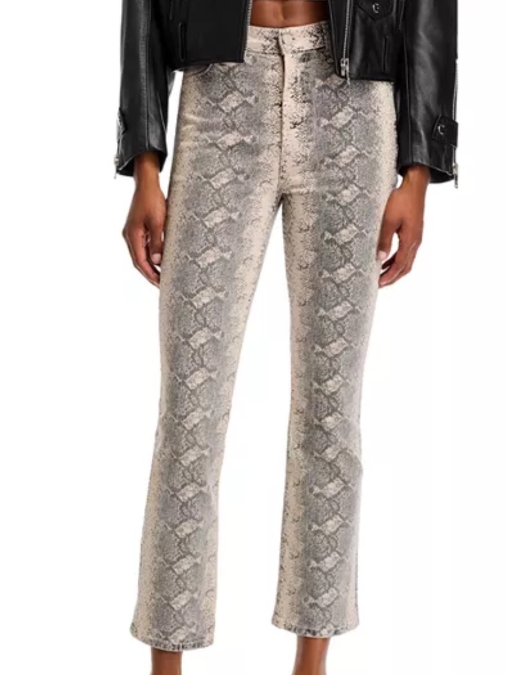 MOTHER The Hustler Flood Jeans in Boa Babe